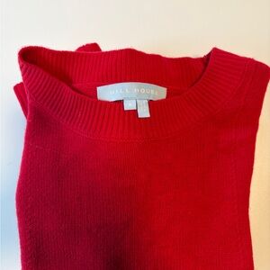 Hill House Vibrant Red Crew Neck Sweater Size Small